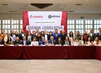 GOBERNADORA DELFINA GÓMEZ ÁLVAREZ SE REÚNE CON DIPUTADOS FEDERALES DE MORENA; IMPULSARAN AGENDA LEGISLATIVA PARA FORTALECER AL EDOMÉX
