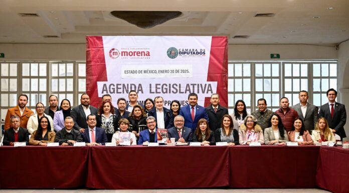 GOBERNADORA DELFINA GÓMEZ ÁLVAREZ SE REÚNE CON DIPUTADOS FEDERALES DE MORENA; IMPULSARAN AGENDA LEGISLATIVA PARA FORTALECER AL EDOMÉX