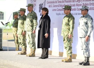 FORTALECEN GOBERNADORA DELFINA GÓMEZ ÁLVAREZ Y GOBIERNO DE MÉXICO SEGURIDAD EN TEXCALTITLÁN CON MANDO ESPECIAL