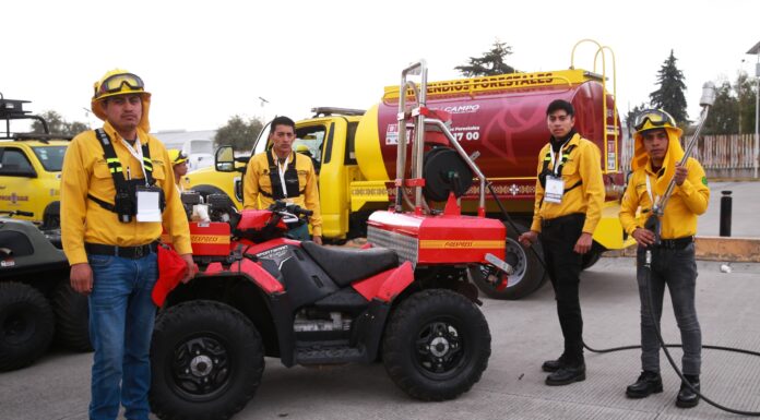 DESPLIEGA GOBIERNO DEL EDOMÉX A MÁS DE 300 BRIGADISTAS Y VEHÍCULOS ESPECIALIZADOS DE PROBOSQUE PARA ATENDER LA TEMPORADA DE INCENDIOS FORESTALES