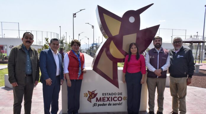 REHABILITA GOBERNADORA DELFINA GÓMEZ ÁLVAREZ LA UNIDAD DEPORTIVA SANTA INÉS EN NEXTLALPAN CON UNA INVERSIÓN DE 27 MDP