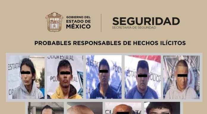 SECRETARÍA DE SEGURIDAD CAPTURA A 10 PERSONAS PRESUNTAMENTE INVOLUCRADAS CON ROBO A TIENDAS DE CONVENIENCIA Y CAJEROS AUTOMÁTICOS