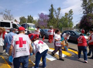 Cruz Roja Mexicana reduce accidentes viales en zonas escolares con acciones de prevención