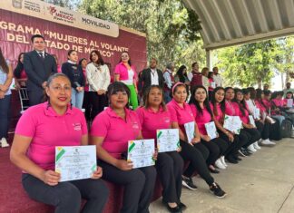 “MUJERES AL VOLANTE” Y “TRANSPORTE ROSA”, PROGRAMAS EXITOSOS QUE ROMPEN ESTEREOTIPOS EN EL EDOMÉX