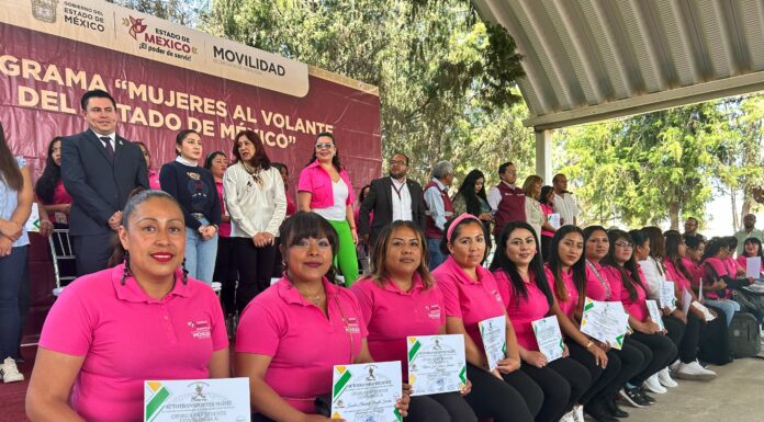 “MUJERES AL VOLANTE” Y “TRANSPORTE ROSA”, PROGRAMAS EXITOSOS QUE ROMPEN ESTEREOTIPOS EN EL EDOMÉX