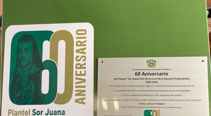 PREPA “SOR JUANA INÉS DE LA CRUZ” DE UAEMÉX CUMPLE SEIS DÉCADAS DE OFRECER EDUCACIÓN MEDIA SUPERIOR DE CALIDAD