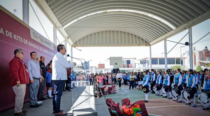 ARRANCA GOBIERNO DEL EDOMÉX LA ENTREGA DE INSTRUMENTOS A BANDAS DE GUERRA PARA ESTUDIANTES DE EDUCACIÓN BÁSICA