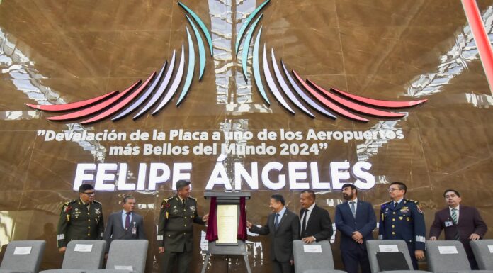 AIFA ENTRE LOS MEJORES 6 AEROPUERTOS DEL MUNDO; DEVELAN PLACA CONMEMORATIVA DEL GALARDÓN PRIX VERSAILLES