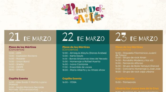 Llegará Primaverarte a diferentes espacios de Toluca