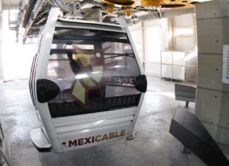 LA LÍNEA 3 DEL MEXICABLE EN NAUCALPAN SE CONSTRUYE SIN CONTRATIEMPOS Y PRESENTA UN AVANCE DEL 34%