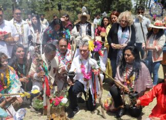 PUEBLOS ORIGINARIOS DEL EDOMÉX INICIAN CICLO AGRÍCOLA CON CEREMONIA DE ENCENDIDO DEL FUEGO NUEVO Y BENDICIÓN DE LAS SEMILLAS