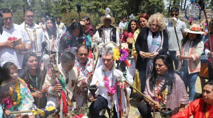 PUEBLOS ORIGINARIOS DEL EDOMÉX INICIAN CICLO AGRÍCOLA CON CEREMONIA DE ENCENDIDO DEL FUEGO NUEVO Y BENDICIÓN DE LAS SEMILLAS