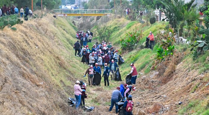 CONMEMORA TLALNEPANTLA “DÍA MUNDIAL DEL AGUA” CON LA LIMPIEZA DEL RÍO SAN JAVIER