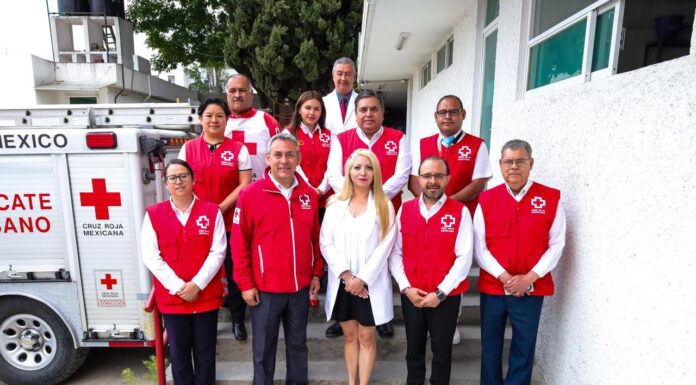 COORDINAN ESFUERZOS SECRETARÍA DE SALUD Y CRUZ ROJA MEXICANA PARA GARANTIZAR EL BIENESTAR DE LAS Y LOS MEXIQUENSES