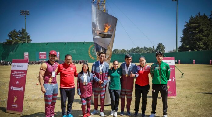 INAUGURA GEM JUEGOS DEPORTIVOS ESTATALES Y PARAESTATALES DE EDUCACIÓN BÁSICA; PARTICIPAN MÁS DE 8 MIL ESTUDIANTES