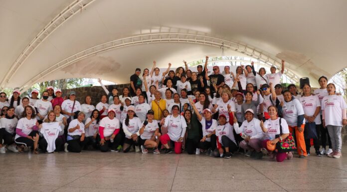 Participan decenas de toluqueñas en la jornada de activación física y bienestar Fortaleza Femenina