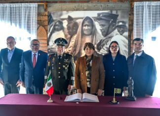 GOBERNADORA DELFINA GÓMEZ ENCABEZA LA TOMA PROTESTA DEL GENERAL ARMANDO LÓPEZ, COMO COMANDANTE DE LA 22/A ZONA MILITAR EN EL EDOMÉX