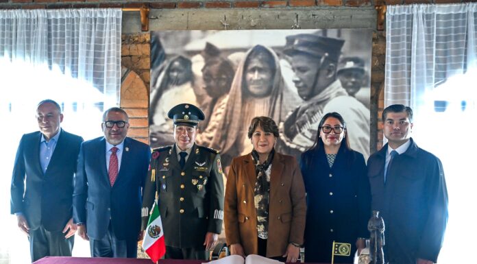 GOBERNADORA DELFINA GÓMEZ ENCABEZA LA TOMA PROTESTA DEL GENERAL ARMANDO LÓPEZ, COMO COMANDANTE DE LA 22/A ZONA MILITAR EN EL EDOMÉX