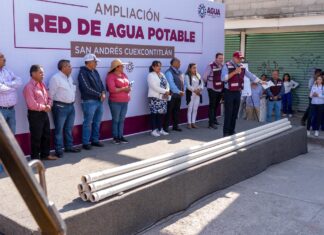 AMPLÍA RICARDO MORENO RED DE AGUA POTABLE EN SAN ANDRÉS CUEXCONTITLÁN