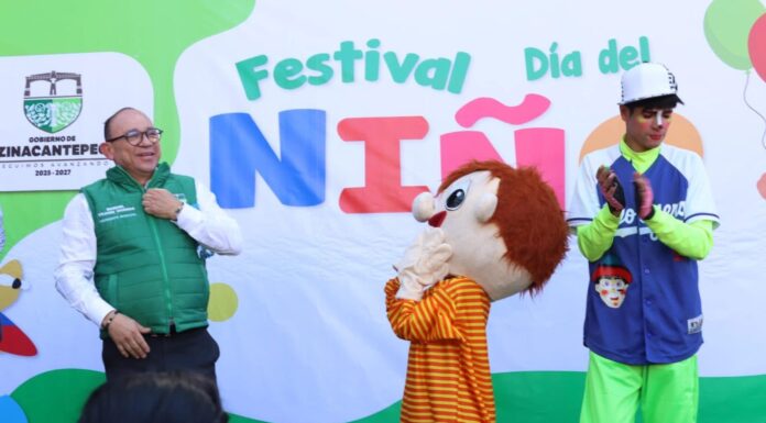ZINACANTEPEC CELEBRA EL DÍA DEL NIÑO LLEVANDO ALEGRÍA, REGALOS Y SONRISAS