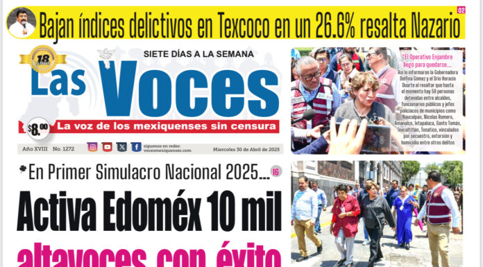 Bajan índices delictivos en Texcoco en un 26.6% resalta Nazario