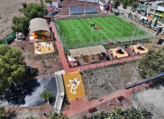 TRANSFORMA GOBERNADORA DELFINA GÓMEZ EL PARQUE “JARAMILLO”, EN TEPOTZOTLÁN, CON FRONTÓN, CANCHAS DE FÚTBOL, MIRADOR, JUEGOS INFANTILES Y MESAS PARA PÍCNIC