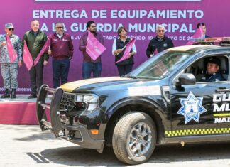 Refuerzan Seguridad en Naucalpan con Entrega Histórica de Equipamiento: Delfina Gómez Encabeza Estrategia de Seguridad Estatal