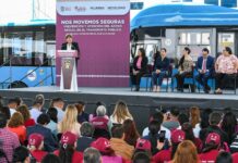 Lanza Gobernadora Delfina Gómez campaña “Nos Movemos Seguras” para combatir el acoso sexual en el transporte público del Estado de México