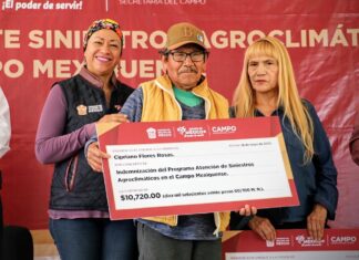 Entrega Gobierno del Edomex más de 8 mdp a productores afectados por siniestros agroclimáticos