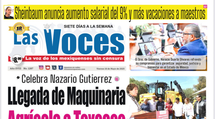 Sheinbaum anuncia aumento salarial del 9% y más vacaciones a maestros.