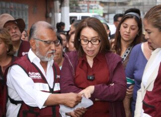 Transforma Azucena Cisneros zona insegura en Sendero Seguro en Fuentes de Aragón
