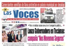 Comerciantes semifijos de Xona protestan en palacio municipal por desalojo