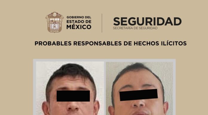 Rescata Secretaría de Seguridad del Edoméx a mujer secuestrada en Atizapán; hay dos detenidos y droga asegurada