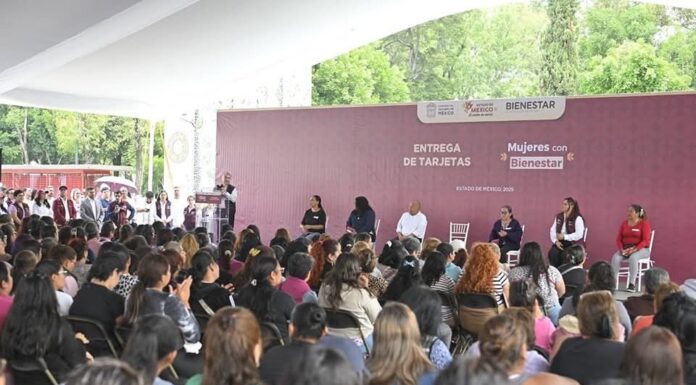 ENTREGAN MÁS DE 2 MIL 500 TARJETAS DEL PROGRAMA “MUJERES CON BIENESTAR” EN TLALNEPANTLA