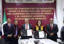 Firman Estado de México y Ecatepec convenio para agilizar laudos laborales mediante conciliación