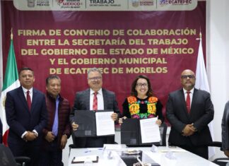 Firman Estado de México y Ecatepec convenio para agilizar laudos laborales mediante conciliación