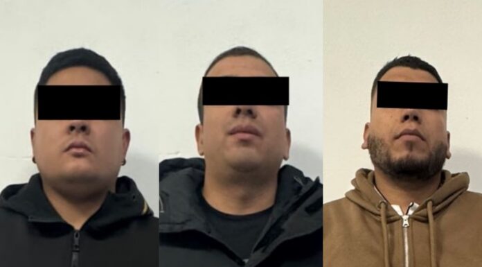 Policía de Ecatepec detiene a tres presuntos extorsionadores en la Emiliano Zapata
