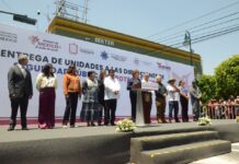 Gobernadora entrega 40 unidades a cuerpos de seguridad y protección civil en Texcoco