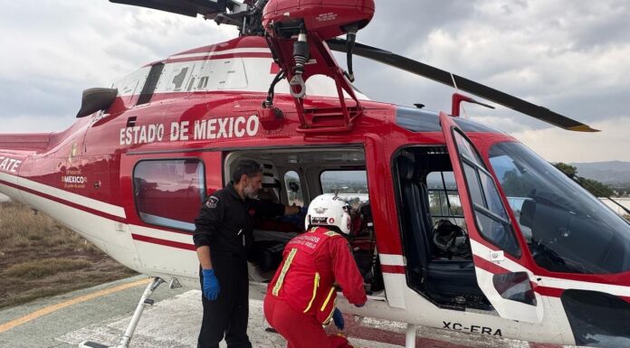 Grupo Relámpagos salva vidas con traslados aéreos urgentes en el Estado de México