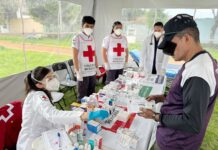 Cruz Roja y Poder Judicial del Edoméx brindan atención médica a migrantes en Metepec