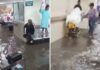 Clínica 53 del IMSS se inunda con aguas negras tras intensas lluvias en Los Reyes Acaquilpan