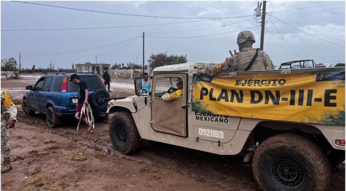 Ejército activa Plan DN-III-E por intensas lluvias en el Estado de México