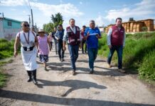 Supervisa Ricardo Moreno atención al desbordamiento de canal en San Pedro Totoltepec