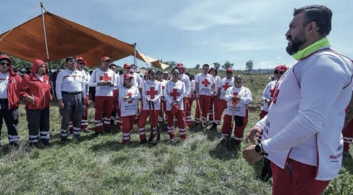 Personal de la Cruz Roja participa en la Jornada de Restauración Hidrológica- ambiental de cuencas de Temoaya