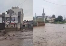 Lluvias provocan desbordamiento de río en Tianguistenco; hay viviendas afectadas