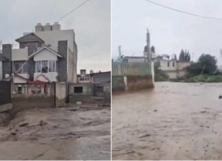 Lluvias provocan desbordamiento de río en Tianguistenco; hay viviendas afectadas