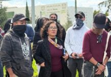 Rectora de la UAEMéx, Martha Patricia Zarza, sostiene primer diálogo con estudiantes de la Escuela de Artes Escénicas