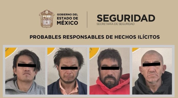 Detiene SSEM a cuatro personas por presuntos delitos contra la salud en Toluca