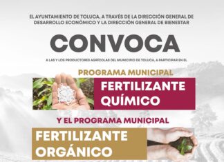 Impulsa Toluca productividad agrícola con convocatorias de fertilizantes para productores locales