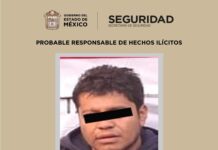 Detienen a dos personas por robo violento, portación de arma, drogas y usurpación de funciones en Toluca